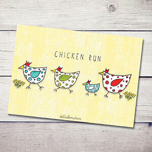 Osterkarte – Chicken Run