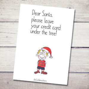 Karte – Dear Santa!