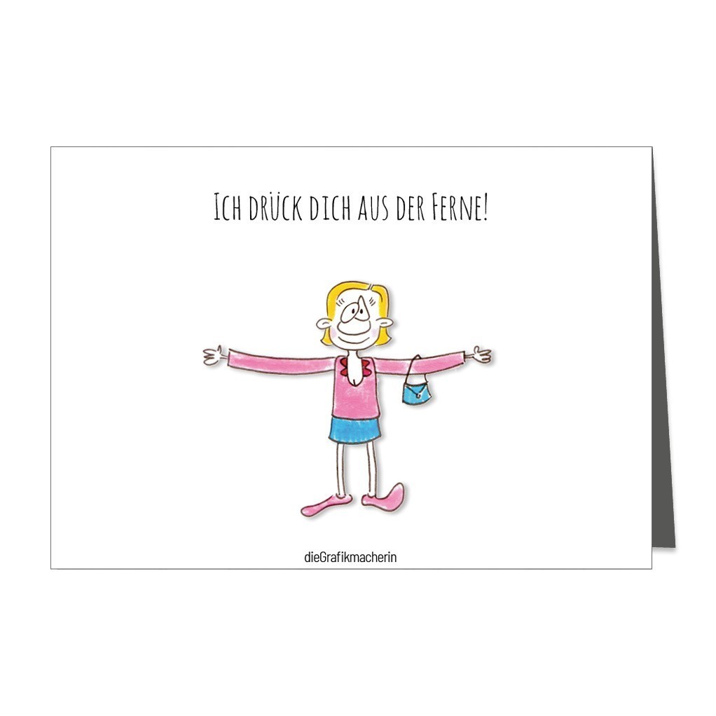 Dich Umarmt Drück Dich Aus Der Ferne Karte - Ich drück dich aus der Ferne (Umarmung) - dieGrafikmacherin